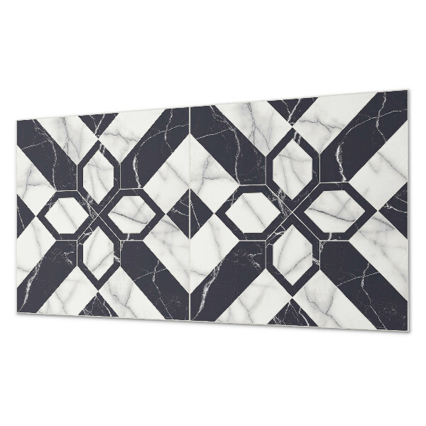 Zelfklevend wandpaneel Marmerpatroon in geometrische vormen