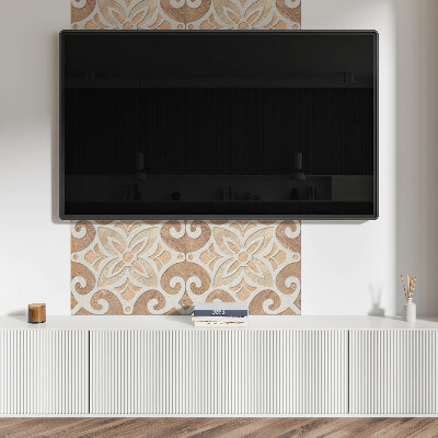 Wandpaneel pvc Bloemenmotief met decoratieve details