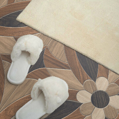 Wandpaneel pvc Bloemenpatroon geïnspireerd op hout