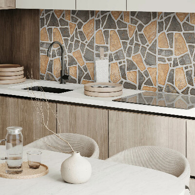 Vinyl wandpaneel Mozaïek van steenvormen