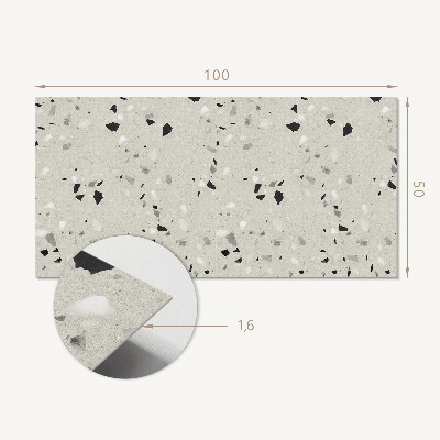 Zelfklevend wandpaneel Gefragmenteerd patroon in kleine accenten