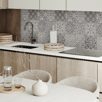 Vinyl wandpaneel 3x3 betegelde composities