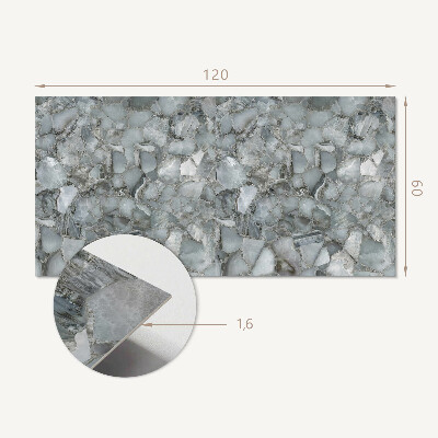 Wandpaneel pvc Steenmozaïek met aderpatronen