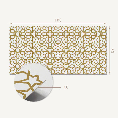 Zelfklevend wandpaneel Geometrisch patroon met sterren