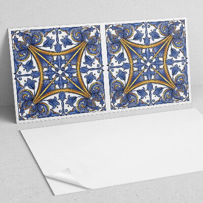 Vinyl wandpaneel Plantenornamenten in een harmonieuze stijl