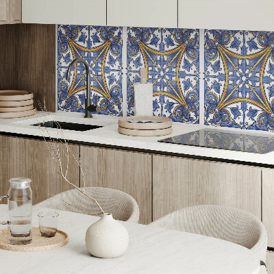 Vinyl wandpaneel Plantenornamenten in een harmonieuze stijl