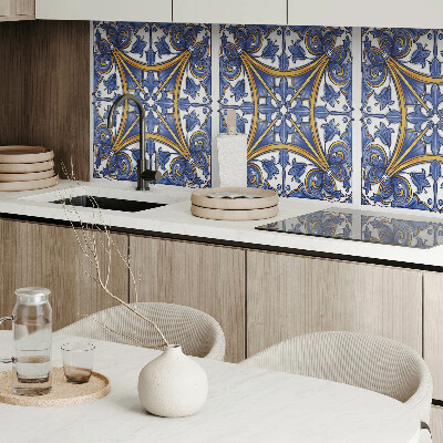 Vinyl wandpaneel Plantenornamenten in een harmonieuze stijl