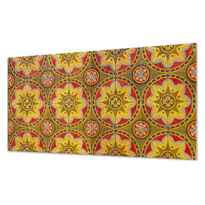 Vinyl wandpaneel Een bloemenpatroon vol details