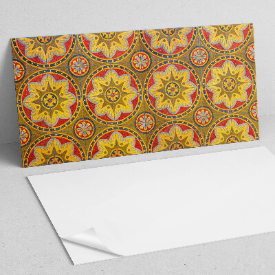 Vinyl wandpaneel Een bloemenpatroon vol details