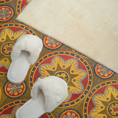 Vinyl wandpaneel Een bloemenpatroon vol details