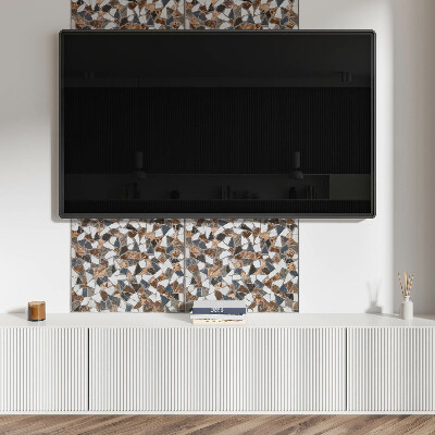 Zelfklevend wandpaneel Mozaïek met verschillende vormen