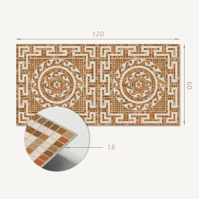 Vinyl wandpaneel Mozaïekpatroon met cirkels