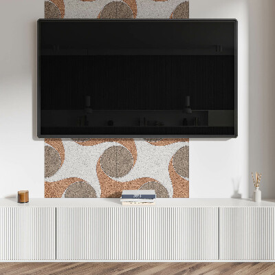 Zelfklevend wandpaneel Motief van cirkels en golven