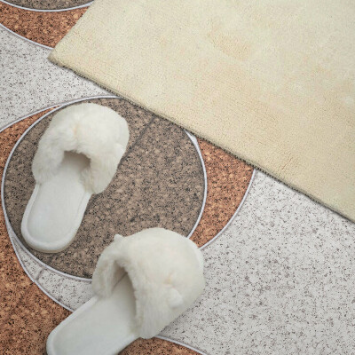 Zelfklevend wandpaneel Motief van cirkels en golven