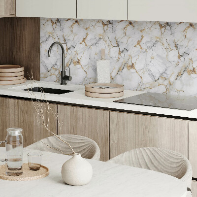 Zelfklevend wandpaneel Marmermotief in een elegante stijl