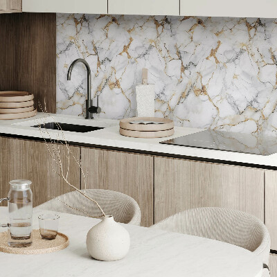 Zelfklevend wandpaneel Marmermotief in een elegante stijl