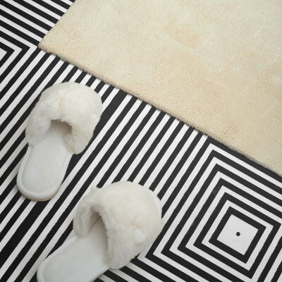 Vinyl wandpaneel Een patroon van concentrische lijnen in vierkanten