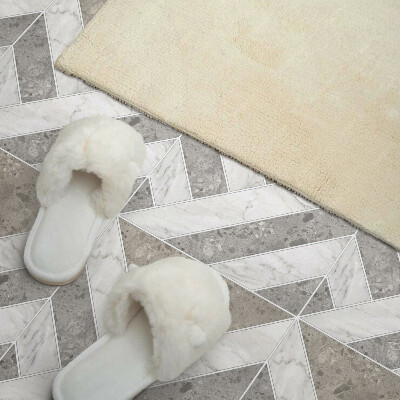 Zelfklevend wandpaneel Geometrisch patroon in tegels