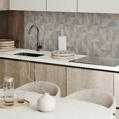 Wandpaneel pvc Driehoekig geometrisch motief