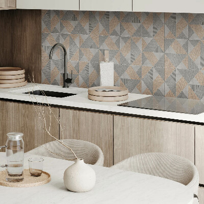 Wandpaneel pvc Driehoekig geometrisch motief