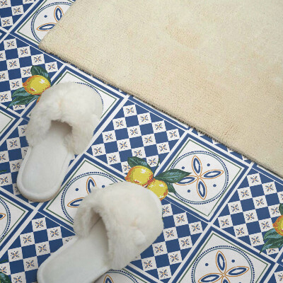 Zelfklevend wandpaneel Citroenpatroon op tegels