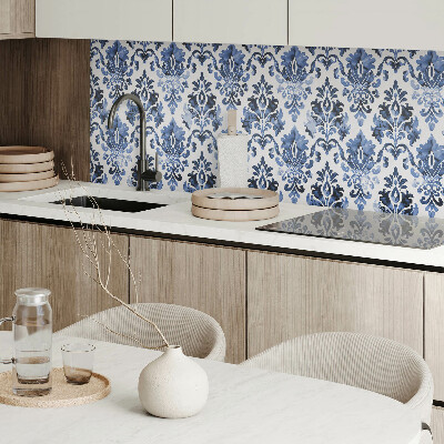 Vinyl wandpaneel Bloemmotief in barokstijl