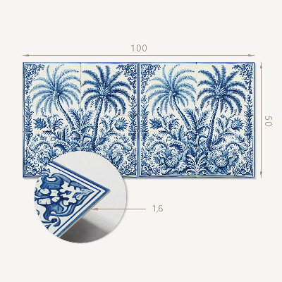 Wandpaneel pvc Exotisch plantenmotief