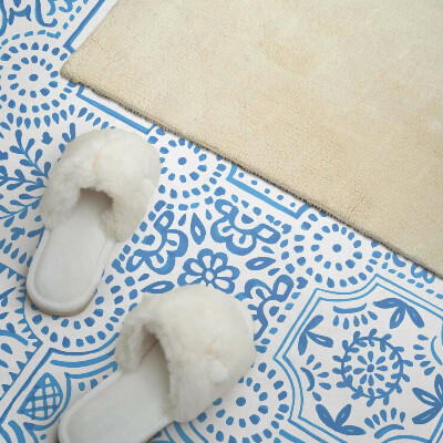 Vinyl wandpaneel Geruite keramische patronen