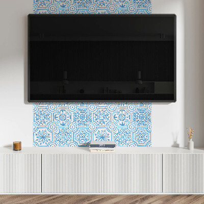 Vinyl wandpaneel Geruite keramische patronen