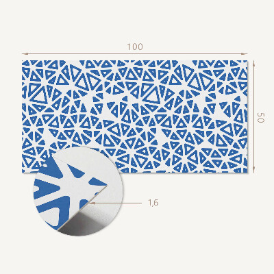 Zelfklevend wandpaneel Geometrisch driehoekmotief