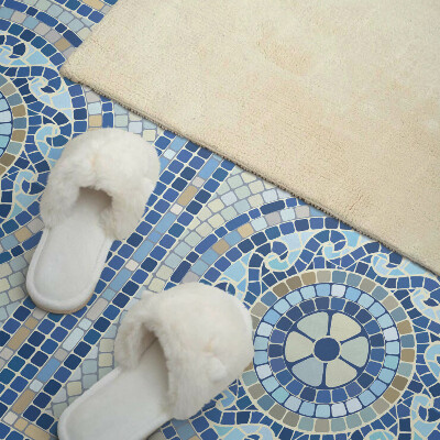 Vinyl wandpaneel Mozaïek in de kleuren van de lucht