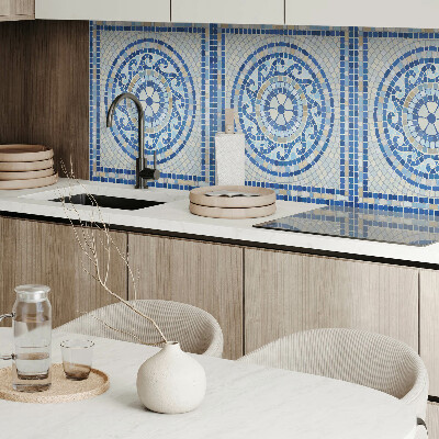 Vinyl wandpaneel Mozaïek in de kleuren van de lucht