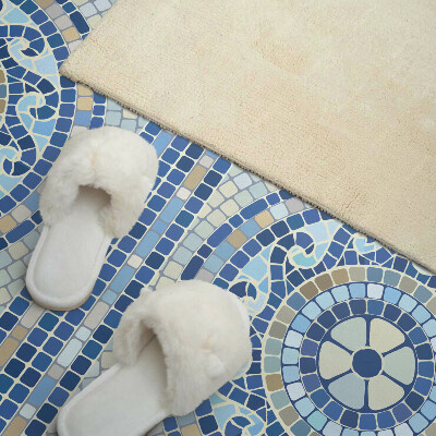 Vinyl wandpaneel Mozaïek in de kleuren van de lucht