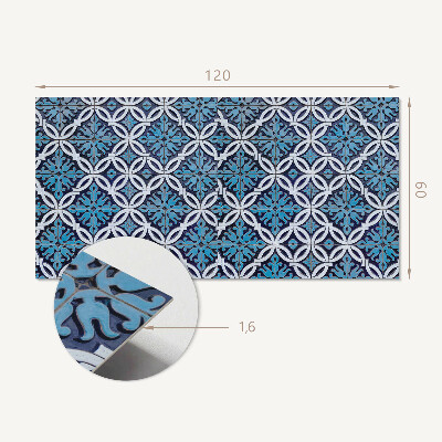 Wandpaneel pvc Vormenpatroon met een bloemmotief