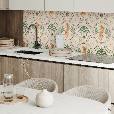 Vinyl wandpaneel Tropisch luipaardmotief