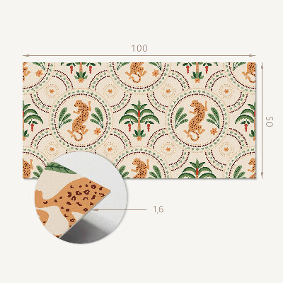 Vinyl wandpaneel Tropisch luipaardmotief