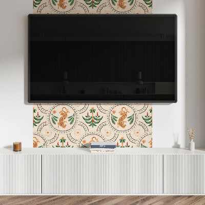 Vinyl wandpaneel Tropisch luipaardmotief