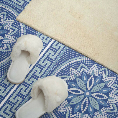 Zelfklevend wandpaneel Bloemenmozaïekpatroon