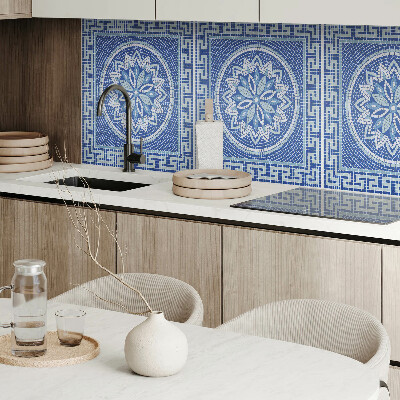 Zelfklevend wandpaneel Bloemenmozaïekpatroon