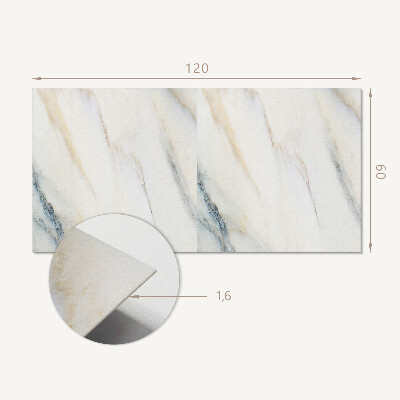 Wandpaneel pvc Marmermotief in een elegante stijl