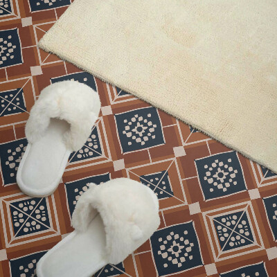 Zelfklevend wandpaneel Geometrie in tinten bruin en wit