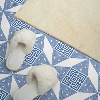 Vinyl wandpaneel Rasterpatroon in geometrische vormen