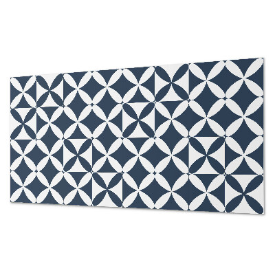 Wandpaneel pvc Bloemenmotief in geometrische vormen