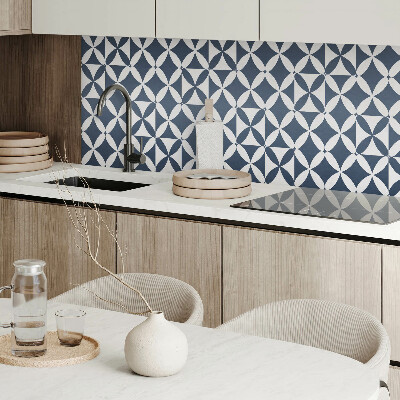 Wandpaneel pvc Bloemenmotief in geometrische vormen