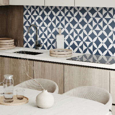 Wandpaneel pvc Bloemenmotief in geometrische vormen