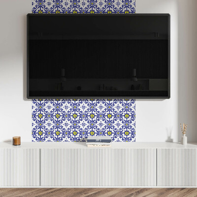 Vinyl wandpaneel Bloemmotief met delicate accenten