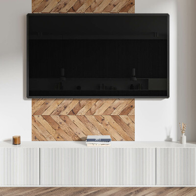 Vinyl wandpaneel Diagonale opstelling van borden in een grafisch motief