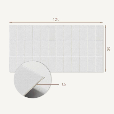 Wandpaneel pvc Mozaïekpatroon van rechthoeken