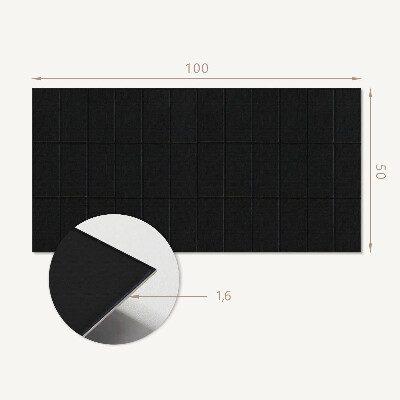 Zelfklevend wandpaneel Geometrisch rechthoekig motief