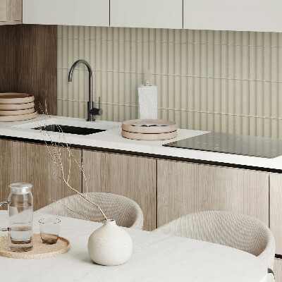 Vinyl wandpaneel Verticale strepen in een elegante stijl